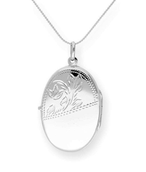 BKT-048-4DC_Large_Sterling_Silver_Engravable_Oval_Locket_on_Chain_16_24_Inches