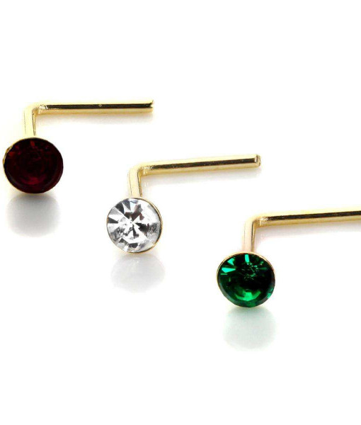 EARRING37_9nm_Gild_Round_Crystal_2mm_Nose_Stud_Set