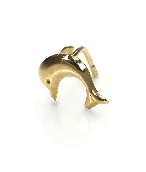 PGD-001_9nm_Yellow_Gild_Dolphin_L_Shaped_Nose_Stud