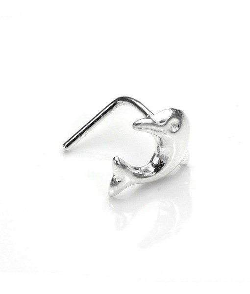 PGD-013_Sterling_Silver_Dolphin_L_Shaped_Nose_Stud