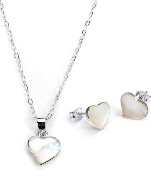 PSJ-HEARTS-SET_Sterling_Silver_Mother_of_Pearl_Heart_Earrings_Pendant_Set