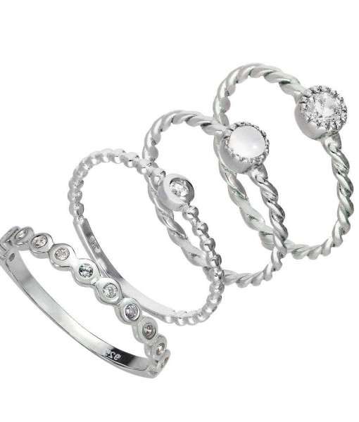 STACKING-16_Sterling_Silver_Clear_Twisted_Beaded_CZ_Stacking_Rings_Set